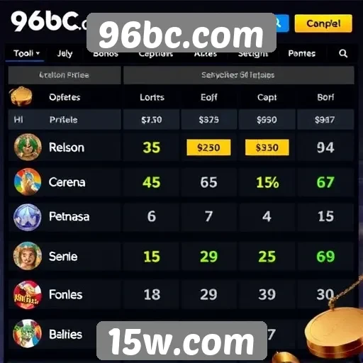 Comparação entre 96bc.com e outros sites de jogos